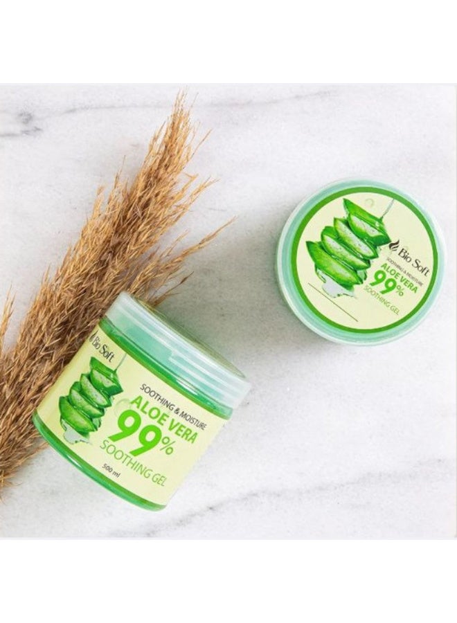 Biosoft Aloe Vera Gel for Skin 500ml - Image 1